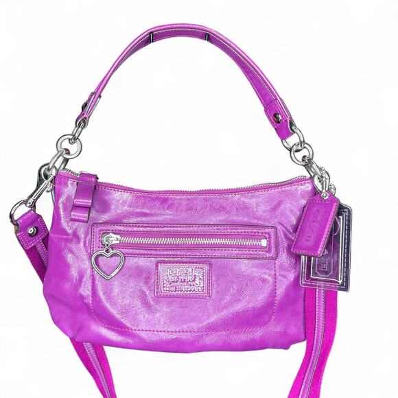 Coach Poppy Daisy Liquid Gloss
Berry Purple Pink Leather Crossbody Shoulder bag - Picture 1 of 10